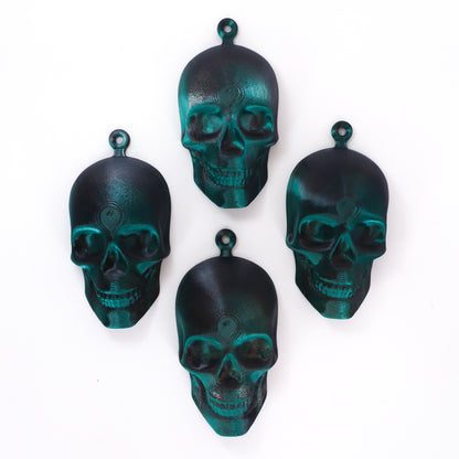 Mermaid Green Skull Alternative Christmas Bauble