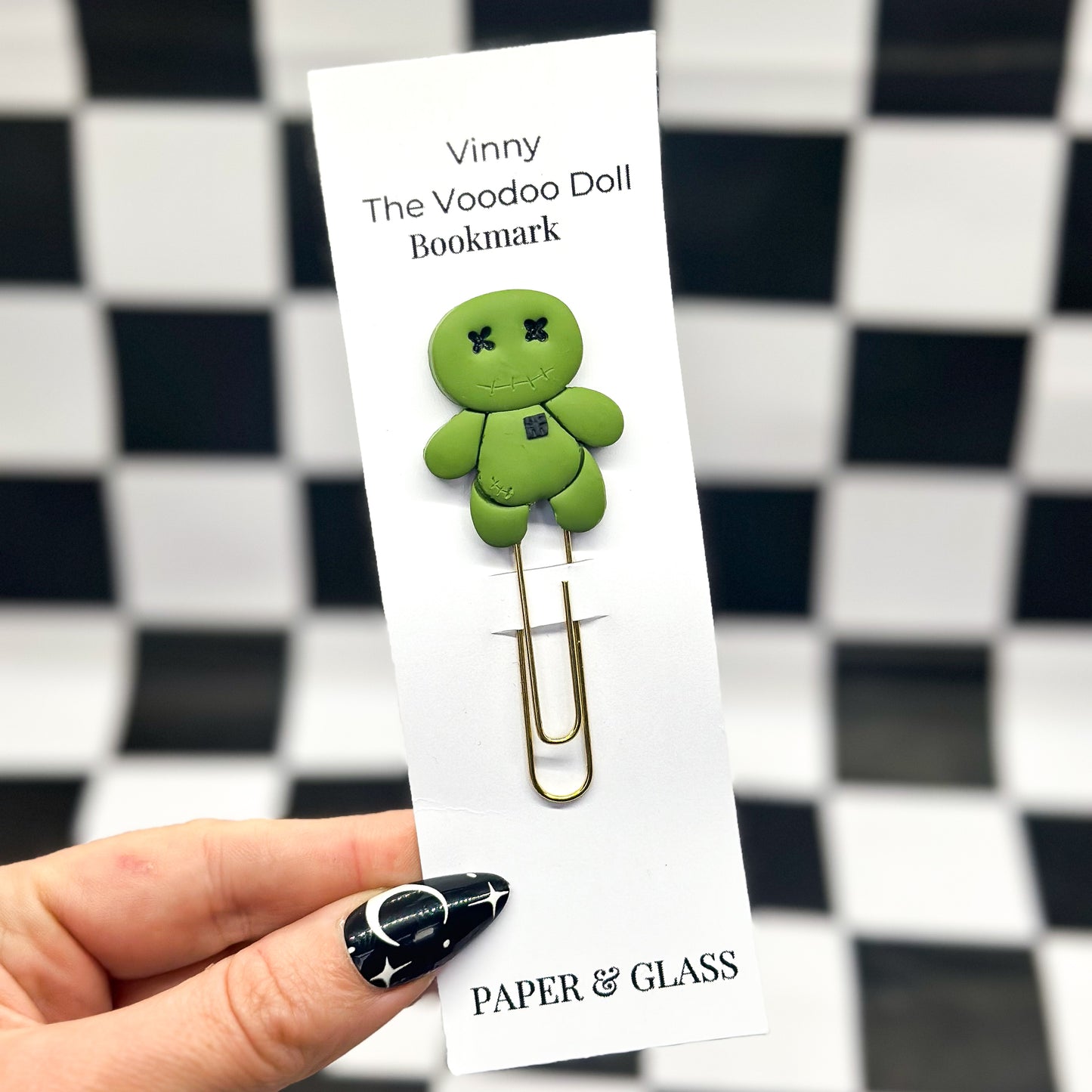 Voodoo Doll Handmade Bookmark