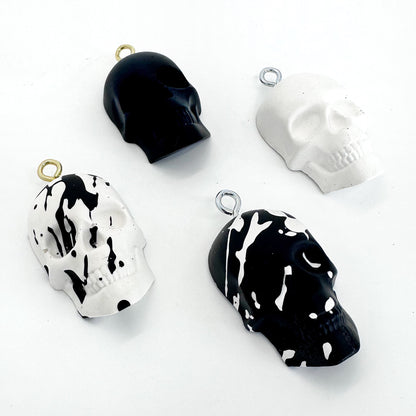 Ceramic Skull Baubles - Set of 4