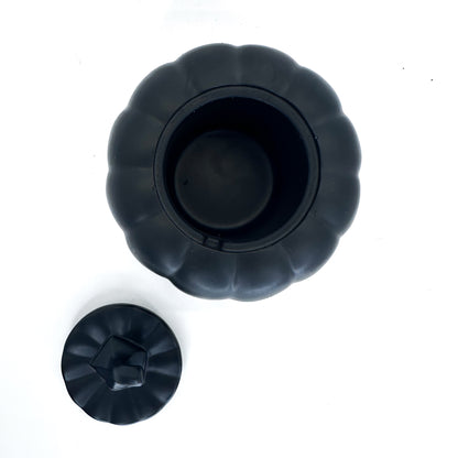 Black Pumpkin Storage Pot