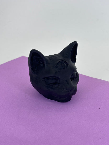 Mystic Cat Head Statue