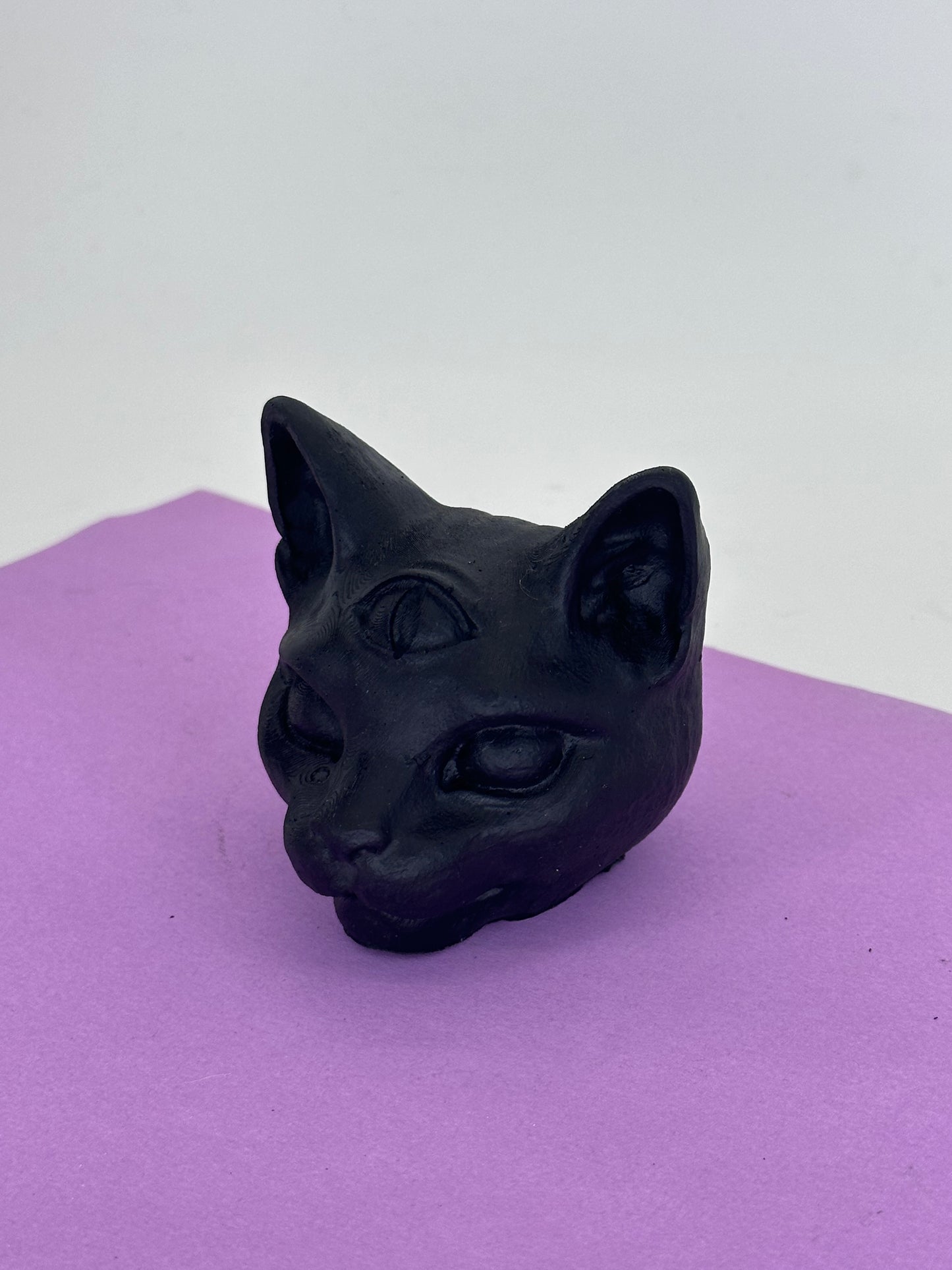 Mystic Cat Head Statue