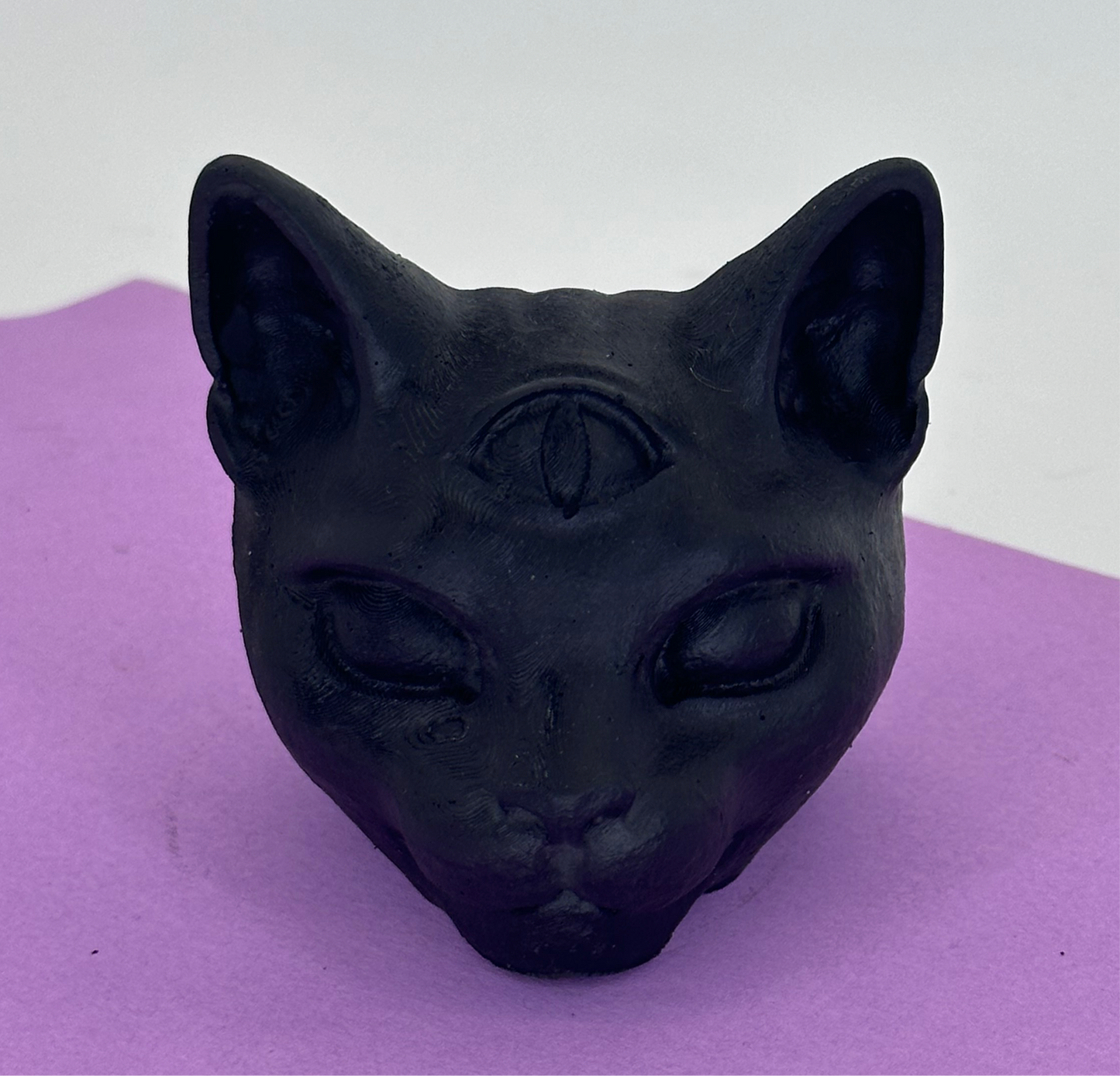 Mystic Cat Head Statue