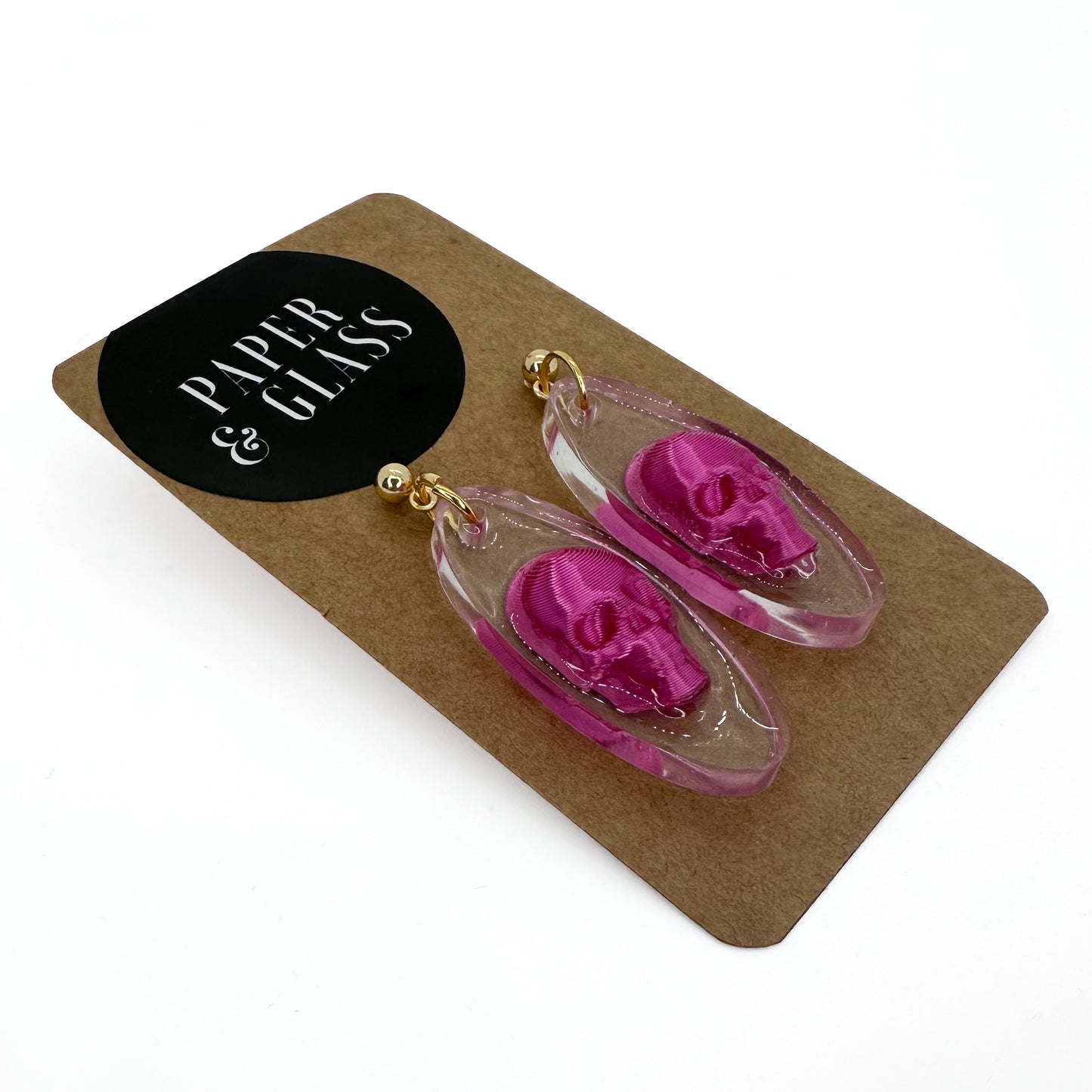 Colourful Skull Drop Earrings