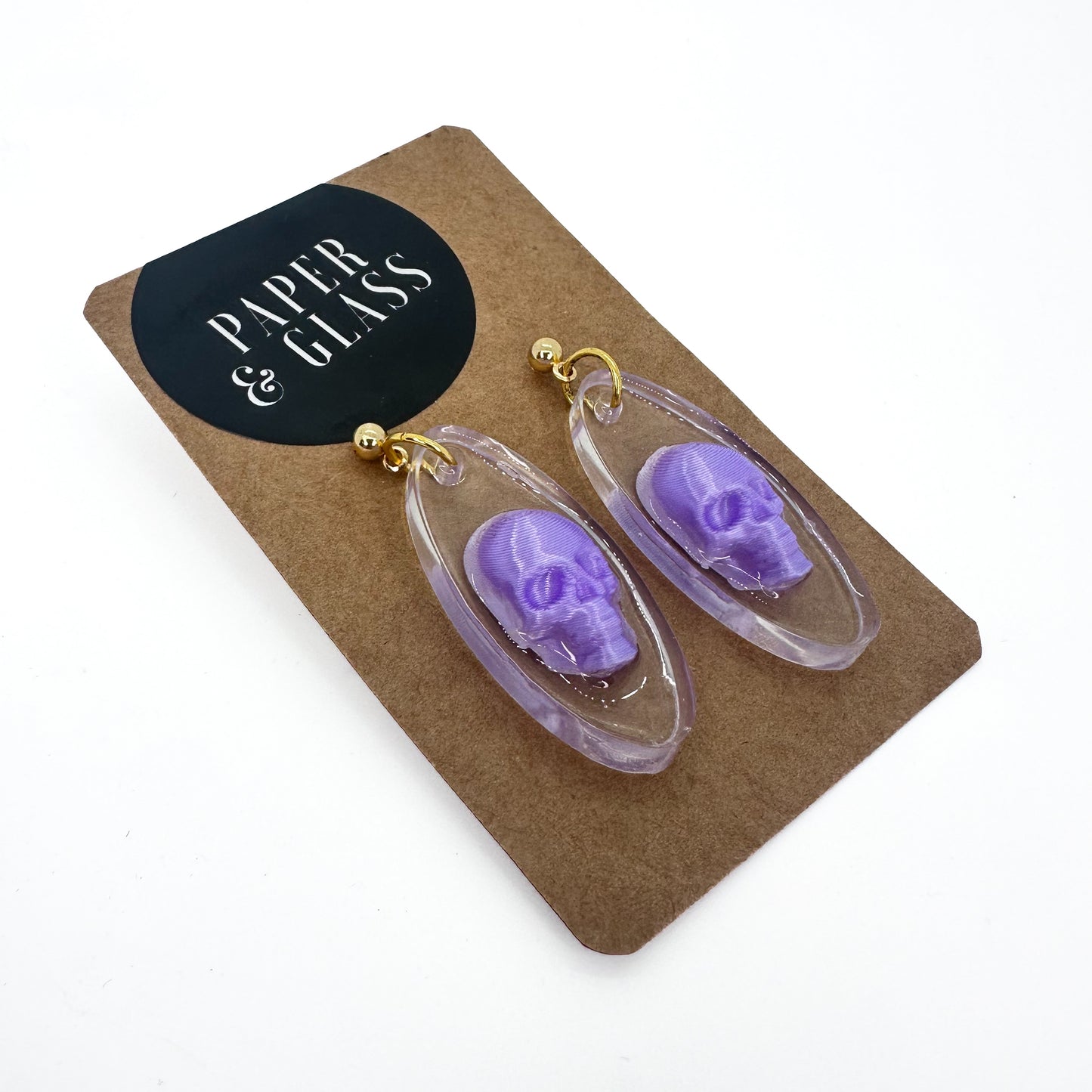 Colourful Skull Drop Earrings