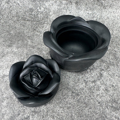 Black Rose Handmade Jewellery Pot