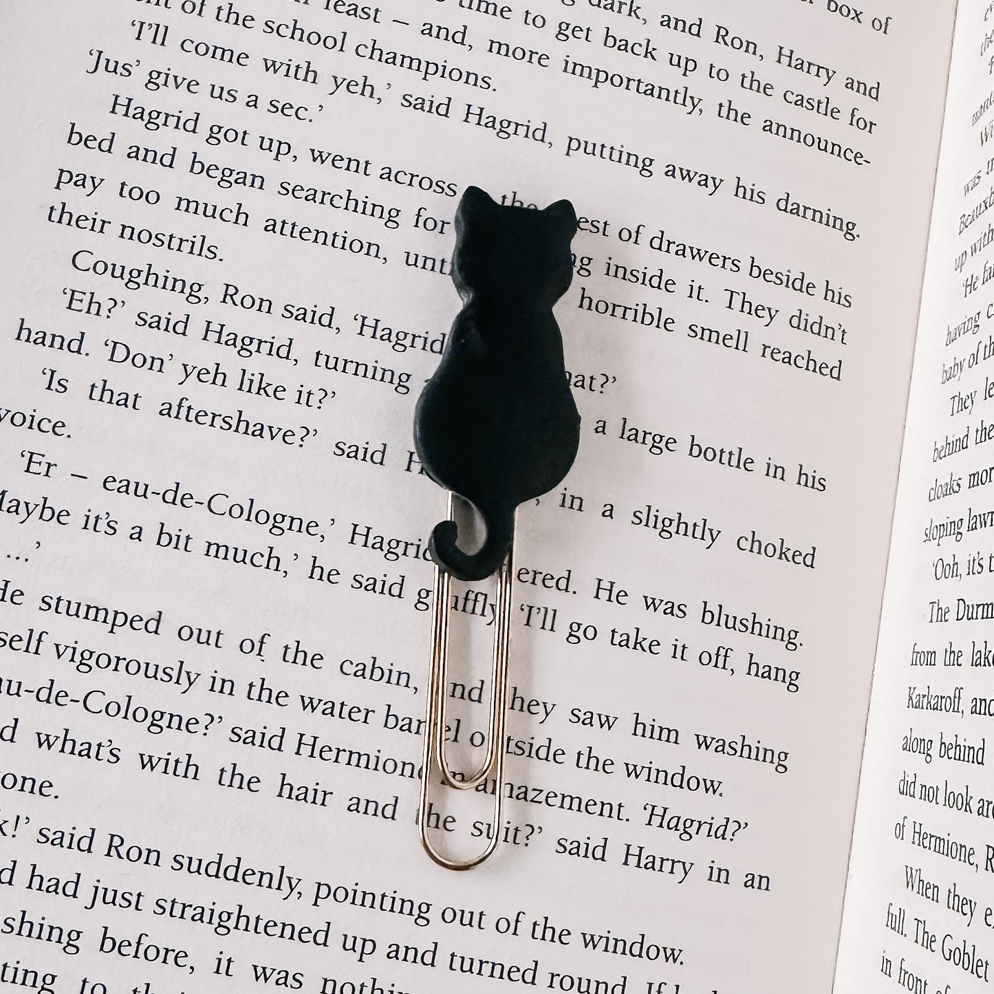 Black Cat Handmade Bookmark Clip