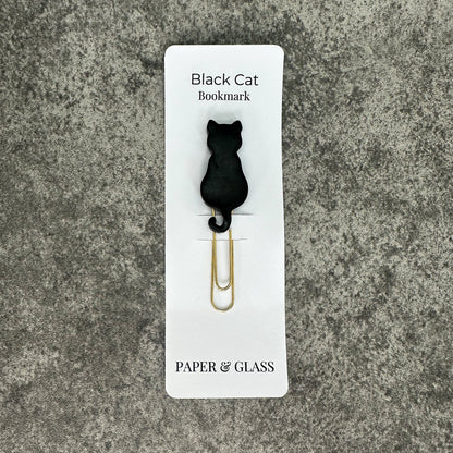 Black Cat Handmade Bookmark Clip