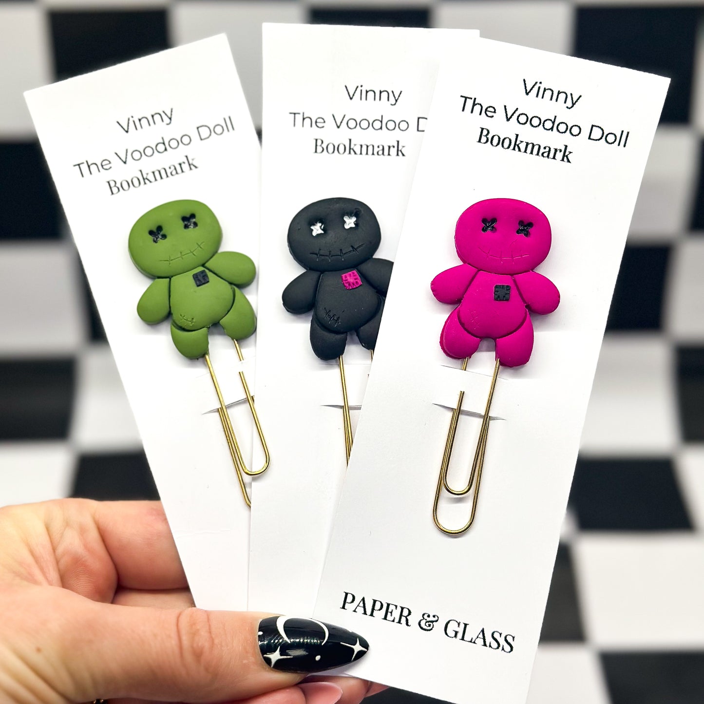 Voodoo Doll Handmade Bookmark