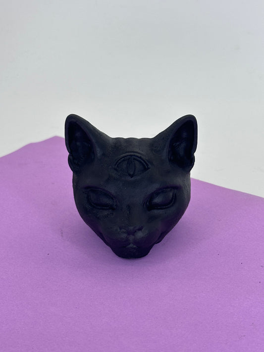 Mystic Cat Head Statue