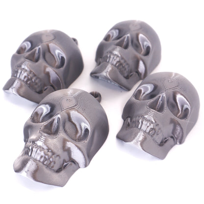 Silver Skull Alternative Christmas Bauble