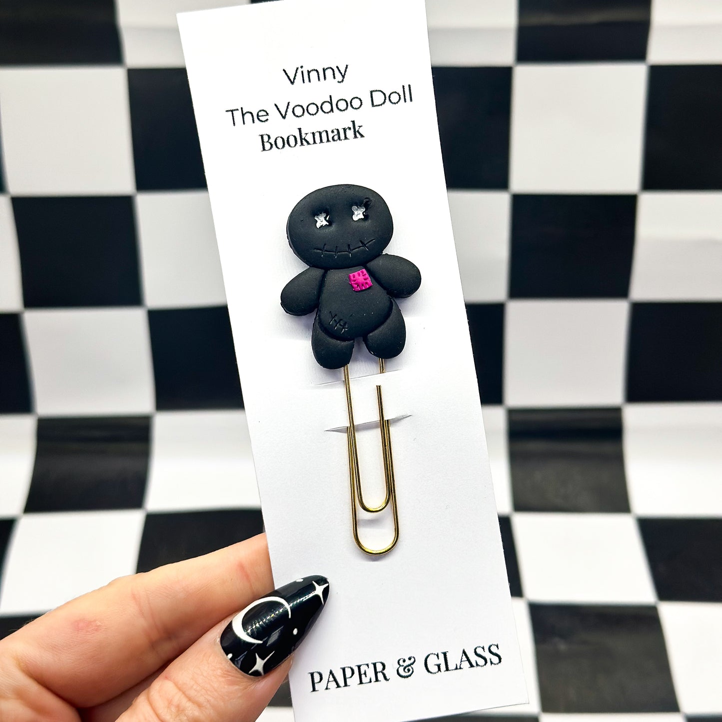 Voodoo Doll Handmade Bookmark