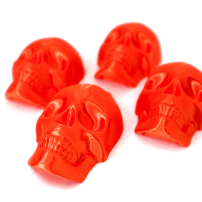 Orange Skull Alternative Christmas Bauble