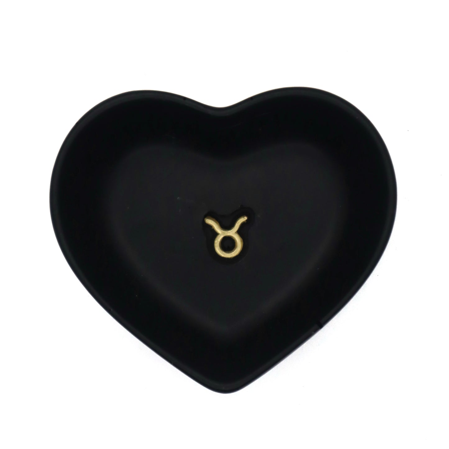 Small Heart Shaped Trinket Tray with Star Sign Symbol