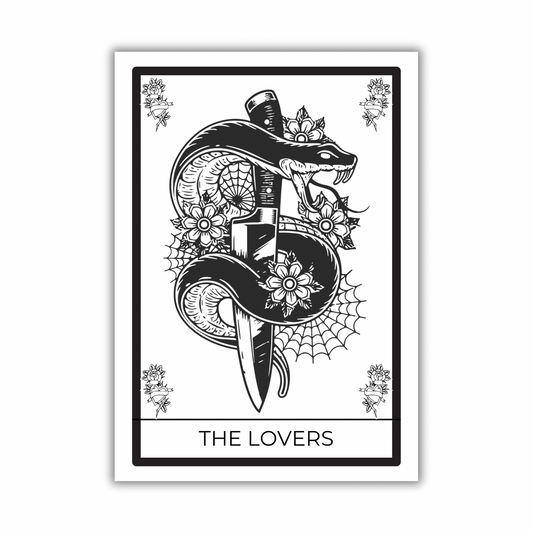 The Lovers ‘Self Love’ Tarot Art Print A4/A5