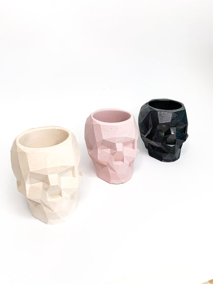 Small Skull Shaped Plant Pot/Pen Holder