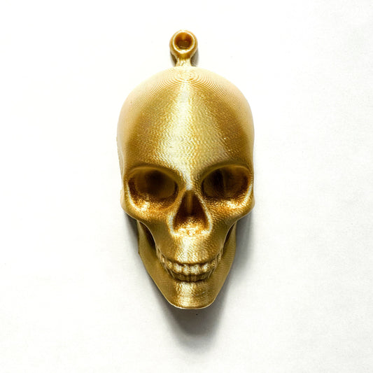 Gold Skull Alternative Christmas Bauble