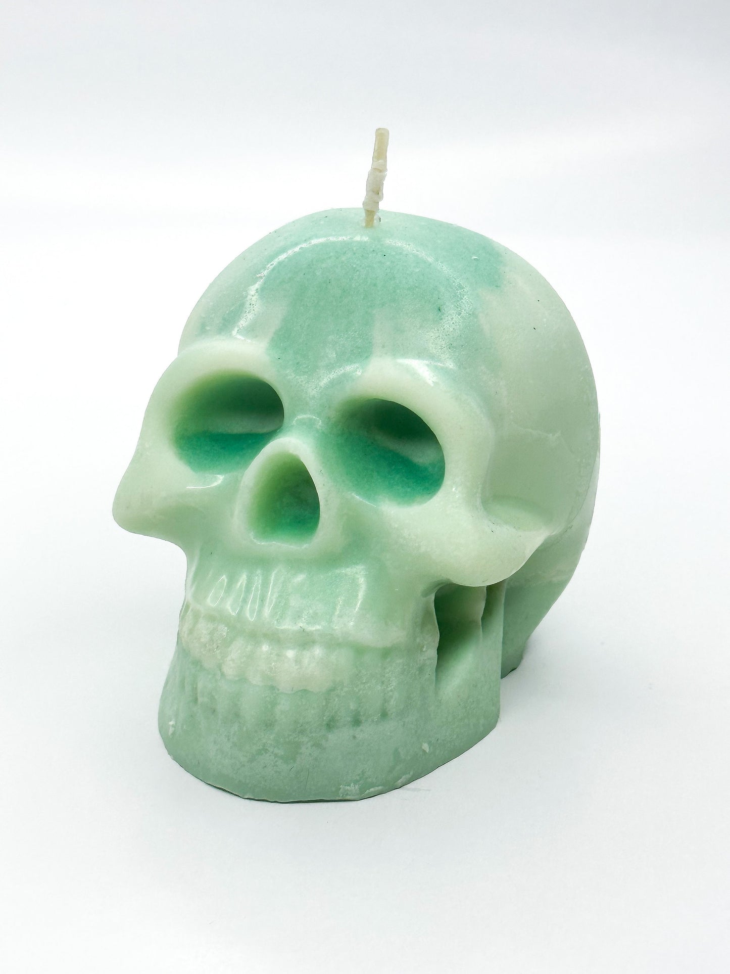 Skull Shaped Intention Healing Candle with Crystal