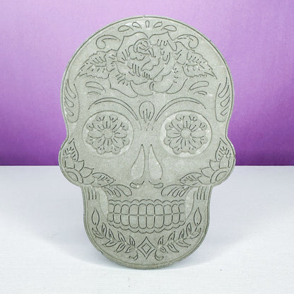 Sugar Skull Concrete Coasters (Set of 4 Mixed Designs)