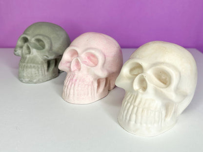 Ceramic Skull Paperweight Ornament