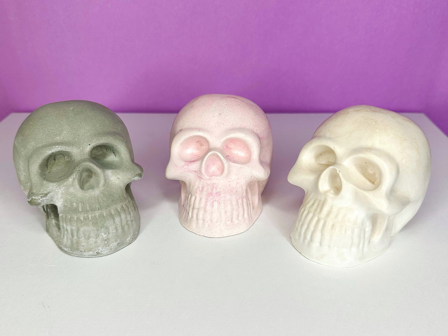 Ceramic Skull Paperweight Ornament