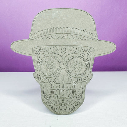 Sugar Skull Concrete Coasters (Set of 4 Mixed Designs)