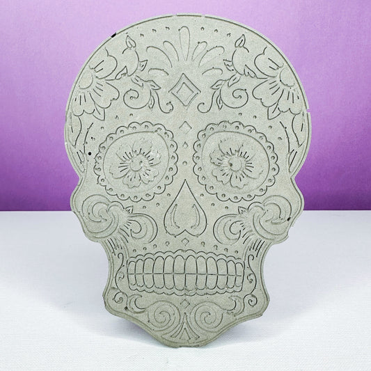 Sugar Skull Concrete Coasters (Set of 4 Mixed Designs)